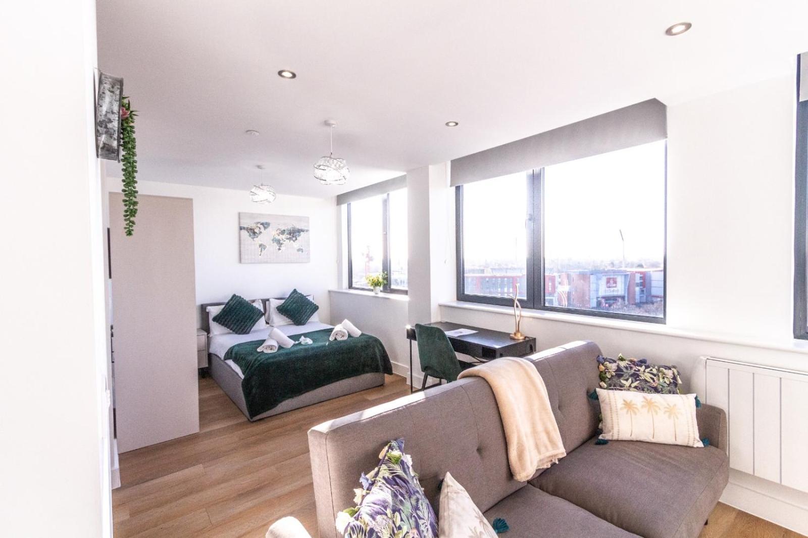 맨체스터 Stylish Studio Apt Overlooking Old Trafford 아파트 외부 사진